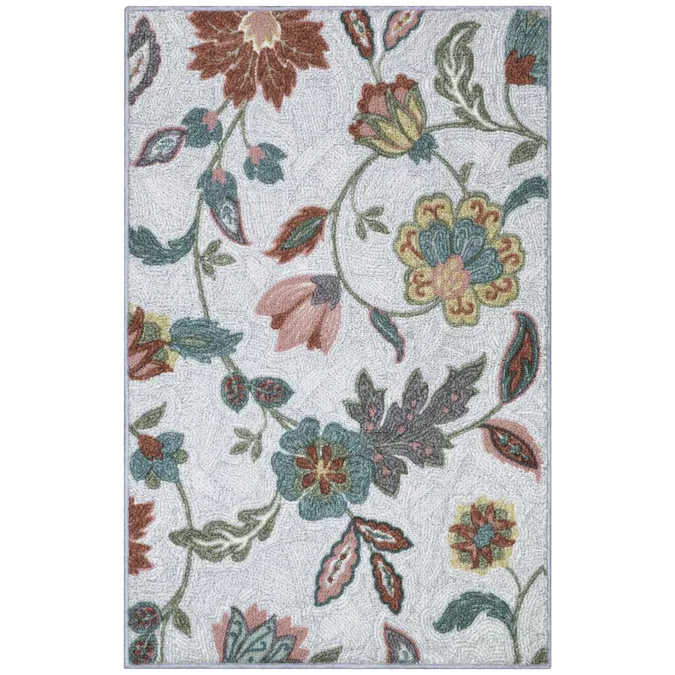 Photo 1 of Allen + Roth Neutral Indoor Throw Rug (Common: 3 X 4; Actual: 2.5-Ft W
