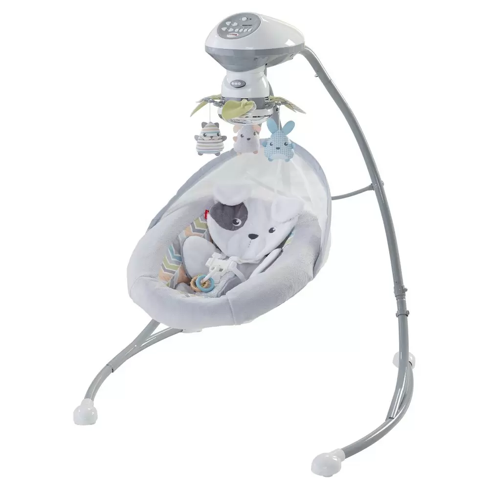 Photo 1 of Fisher-price Sweet Snugapuppy Dreams Cradle 'n Swing - White