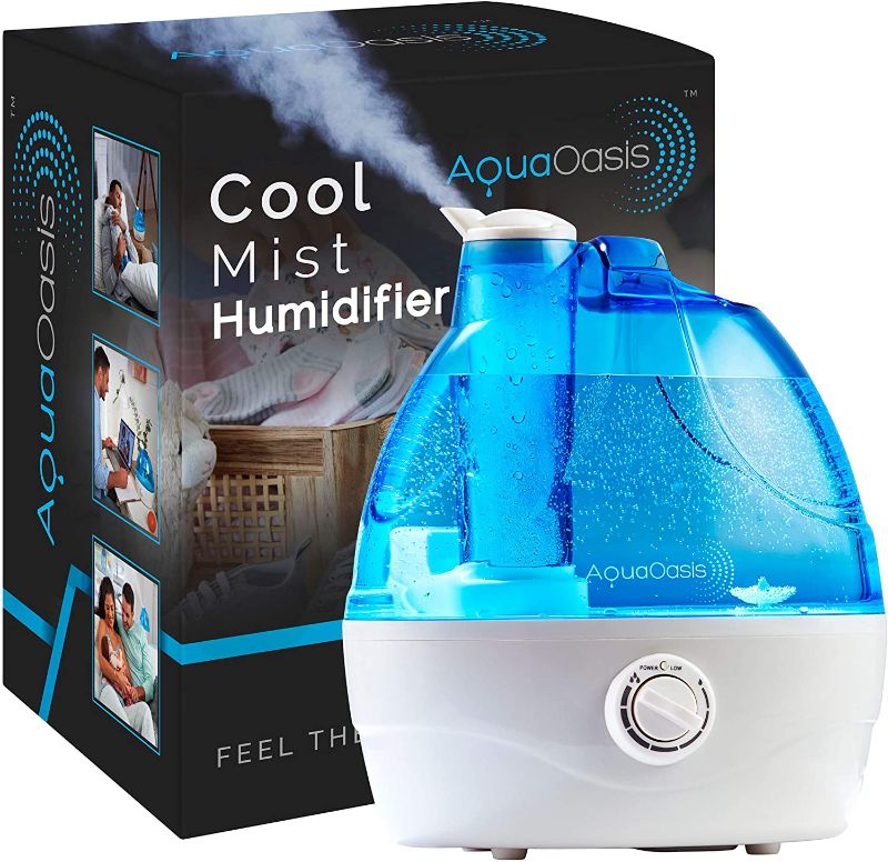 Photo 1 of AquaOasis™ Cool Mist Humidifier {2.2L Water Tank} Quiet Ultrasonic Humidifiers for Bedroom & Large room - Adjustable -360° Rotation Nozzle, Auto-Shut Off, Humidifiers for Babies Nursery & Whole House
