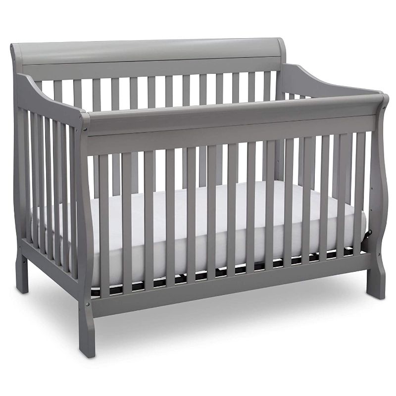 Photo 1 of Delta Children Canton 4-in-1 Convertible Crib - Easy to Assemble, Grey
