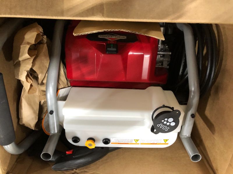 Photo 3 of Briggs & Stratton 20680 Electric Pressure Washer, 1800 PSI, 1.2 GPM, Red/Gray/Titanium