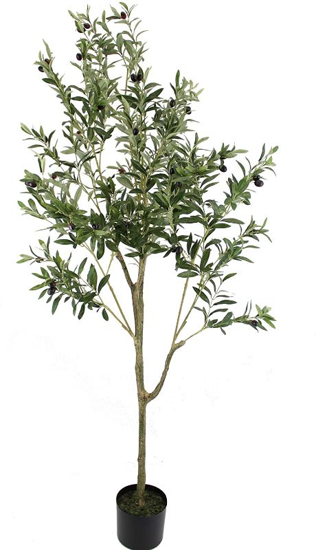 Photo 1 of 6-Foot (70 inches) Artificial Olive Tree,Fake Olive Tree,Silk Olive Tree,OliveTree,Artificial Silk Plant,Artificial Tree, Wa-gm-0126, WA-GM-0126 (01)
