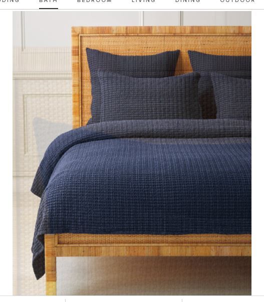 Photo 1 of blanket antives queen navy blue