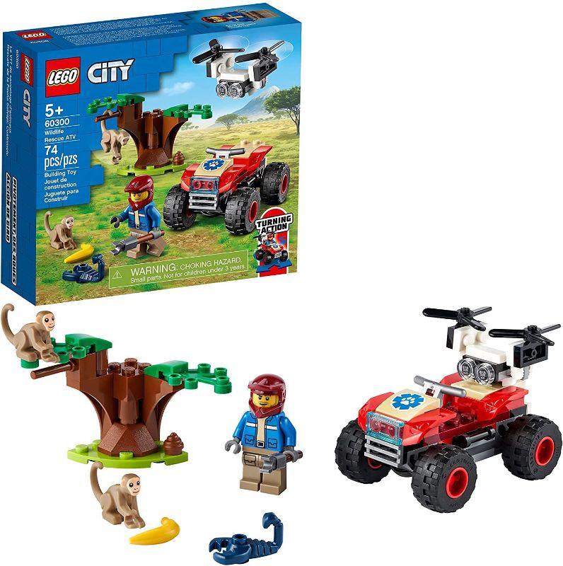 Photo 1 of LEGO City Wildlife Rescue ATV 60300 Building Kit; Fun Wildlife Playset; Top Toy for Kids; New 2021 (74 Pieces)