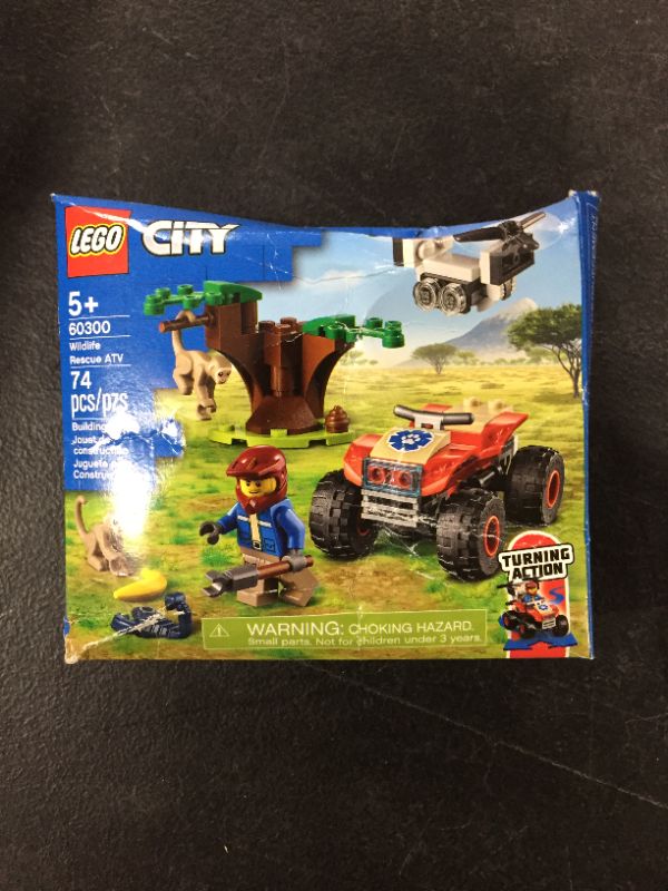 Photo 2 of LEGO City Wildlife Rescue ATV 60300 Building Kit; Fun Wildlife Playset; Top Toy for Kids; New 2021 (74 Pieces)