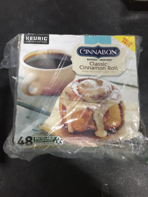 Photo 2 of Cinnabon Classic Cinnamon Roll Keurig Single-Serve K-Cup Pods, Light Roast Coffee, 48 Count