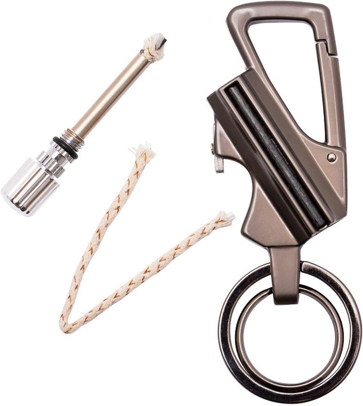 Photo 1 of  Permanent Match Bottle Opener Metal Keychain, Reusable Survival Fire Starter Lighter, Emergency Waterproof Striker Stick Kit