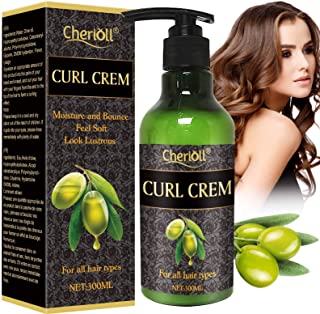 Photo 1 of Curl Defining Cream, Curling Cream -Hair Botanical Smoothing Balm, Curls Moisturizer & Enhancer Botanical Oil & Natural Frizz Control - for Wavy & Curly Hair Products, for Women and Men