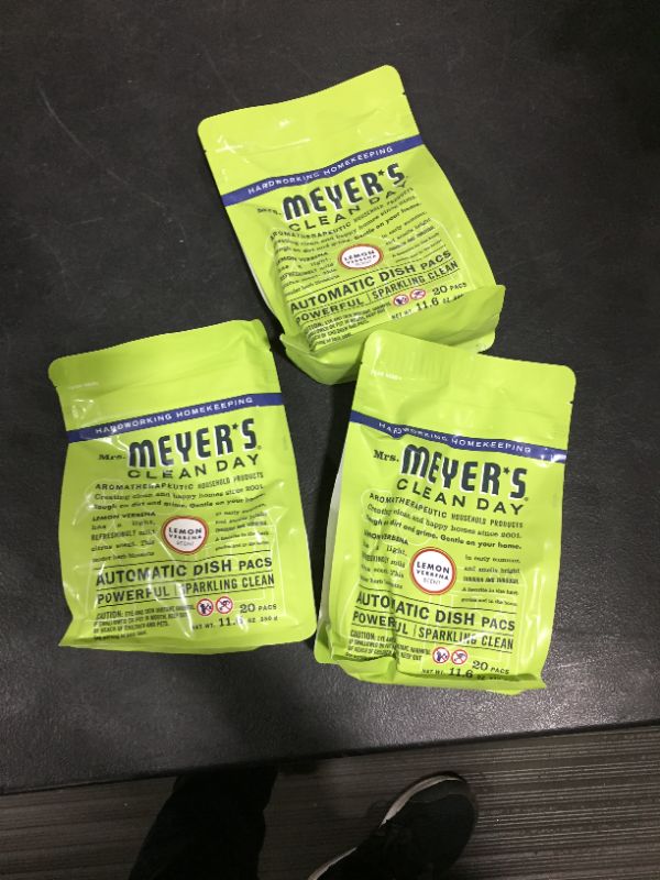 Photo 2 of (3 Pack) Mrs. Meyer's, Dishwasher Lemon Verbena, 11.6 Ounce