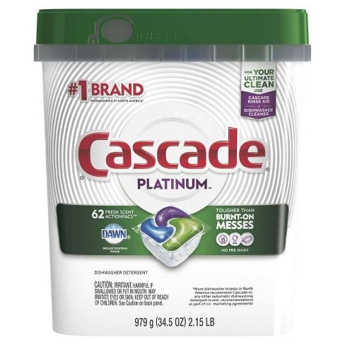 Photo 1 of Cascade Platinum ActionPacs Fresh Scent Dishwasher Detergent