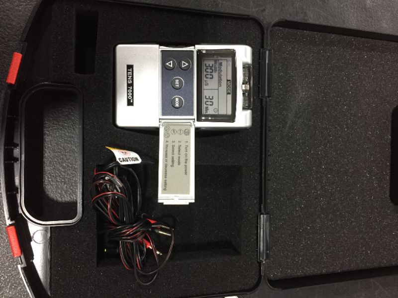 Photo 3 of TENS 7000 Digital TENS Unit with Accessories - TENS Unit Muscle Stimulator for Back Pain, General Pain Relief, Neck Pain, Muscle Pain