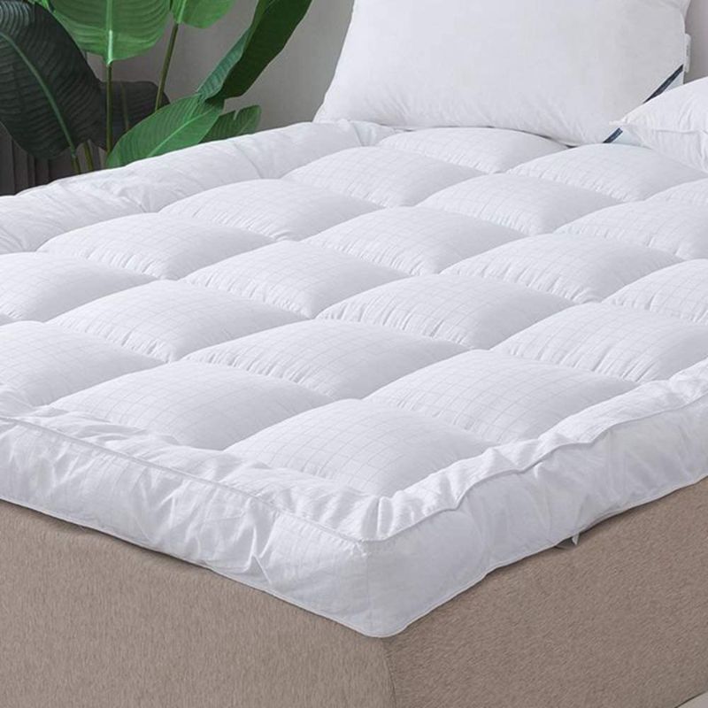 Photo 1 of ANALIN Extra Thick Mattress Topper, Plush 3 Inch Down Alternative Fiber Soft and Breathable 300TC Cotton Percale Cover -?Twin Size?