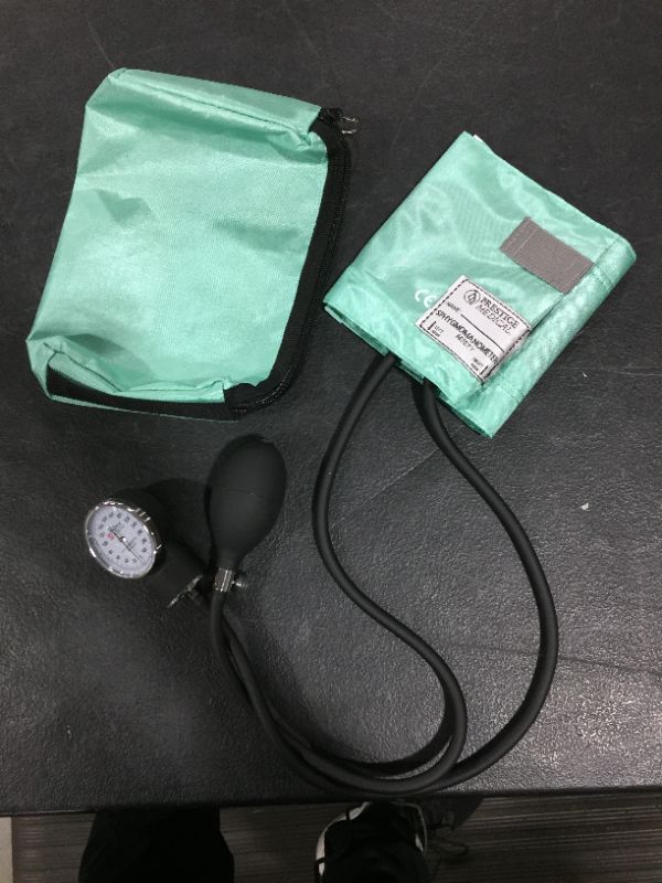 Photo 2 of Prestige Medical - 882-AQS Premium Aneroid Sphygmomanometer with Carry Case, Aqua Sea