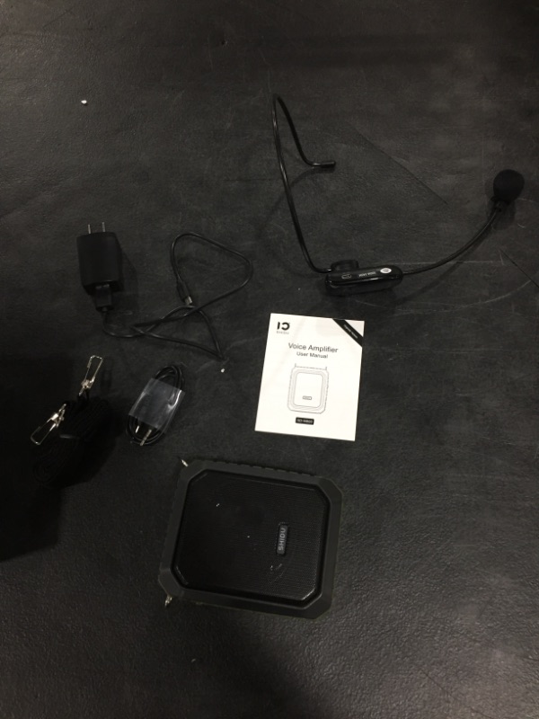 Photo 1 of Wireless Voice Amplifier Bluetooth Teacher Microphone 18W Waterproof Portable Voice Amplifier Headset Mic Rechargeable Voice Enhancer Personal Microphone for Classroom Outdoors