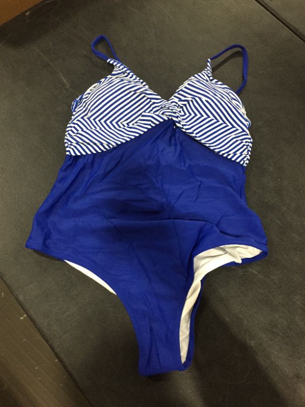 Photo 2 of Blue And Stripe One Piece Swimsuit XL
