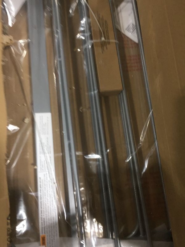 Photo 1 of Regalo Easy Step Extra Tall Walk Thru Baby Gate, Bonus Kit, Includes 4-Inch Extension Kit, 4 Pack of Pressure Mount Kit and 4 Pack of Wall Mount Kit, Platinum

