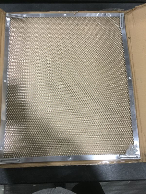 Photo 2 of Camco 43981 Aluminum Screen Door Standard Mesh Grille - Protects Your RV's Screen Door, Anodized Aluminum Will Not Corrode
