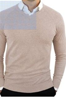 Photo 1 of CC Perfect Slim Fit V Neck Sweaters for Men | Lightweight Breathable Mens Sweater | Soft Fitted V-Neck Pullover for Men
SIZE M