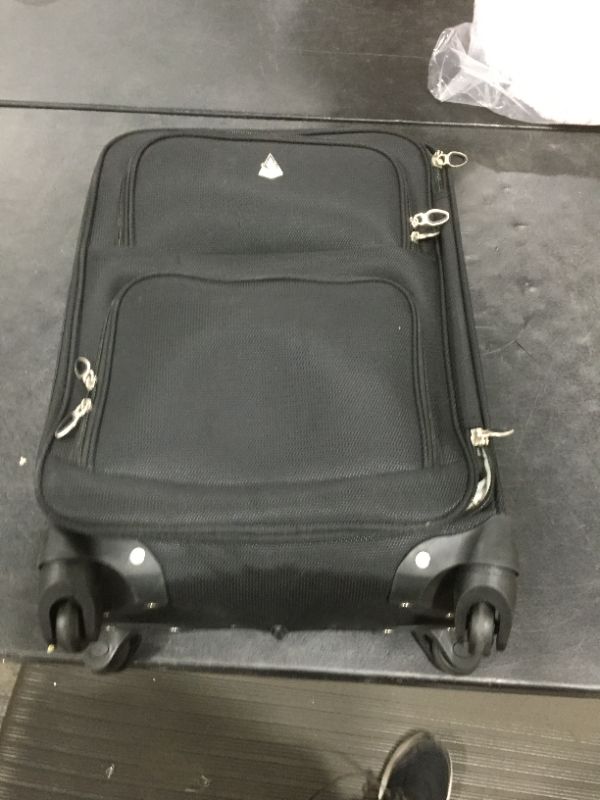 Photo 2 of Aerolite Maximum Allowance Heavy Duty Airline Approved Carryon Suitcase, Black