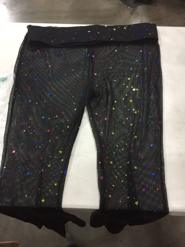 Photo 2 of iHeartRaves Women's High Waisted Bell Bottom Flared Pants for Costumes Size 2X