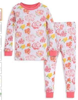 Photo 1 of Burt's Bees Baby Baby Girls' Pajamas, Tee and Pant 2-Piece Pj Set, 100% Organic Cotton Size 18M
