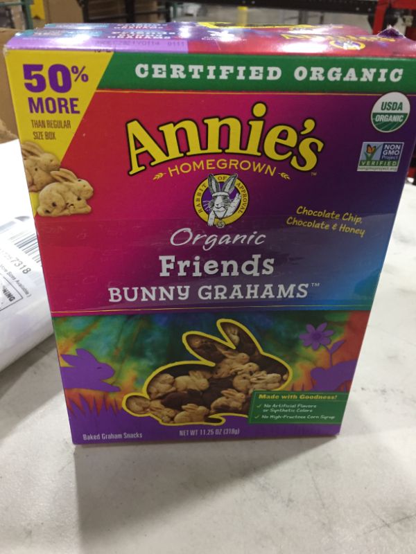 Photo 1 of ANNIES HOMEGROWN ORGANIC FRIENDS BUNNT GRAHAMS 2 PACK