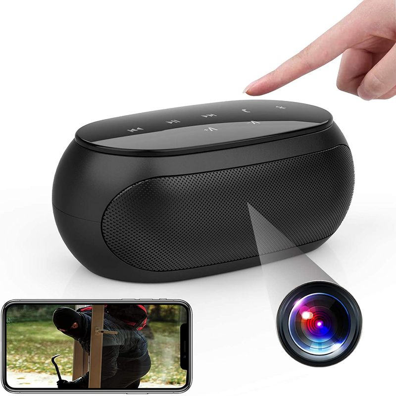 Photo 1 of [New Version] Spy Camera Wireless Hidden ZXWDDP WiFi HD 1080P Bluetooth Speaker Camera Mini Nanny CAM with Motion Detection Suitable for Home/Office