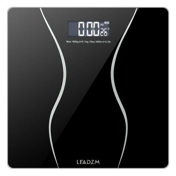 Photo 1 of LEADZM 180Kg Slim Waist Pattern Personal Scale Black
