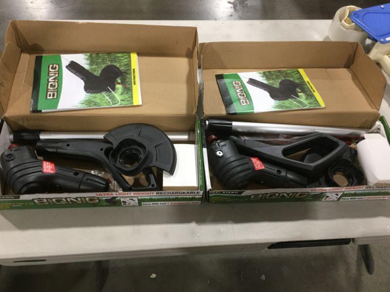 Photo 2 of 2 PACK Bionic Trimmer - The Rechargeable Portable Garden Trimmer Weed Wacker, Foldable Ultra Compact, As Seen on TV