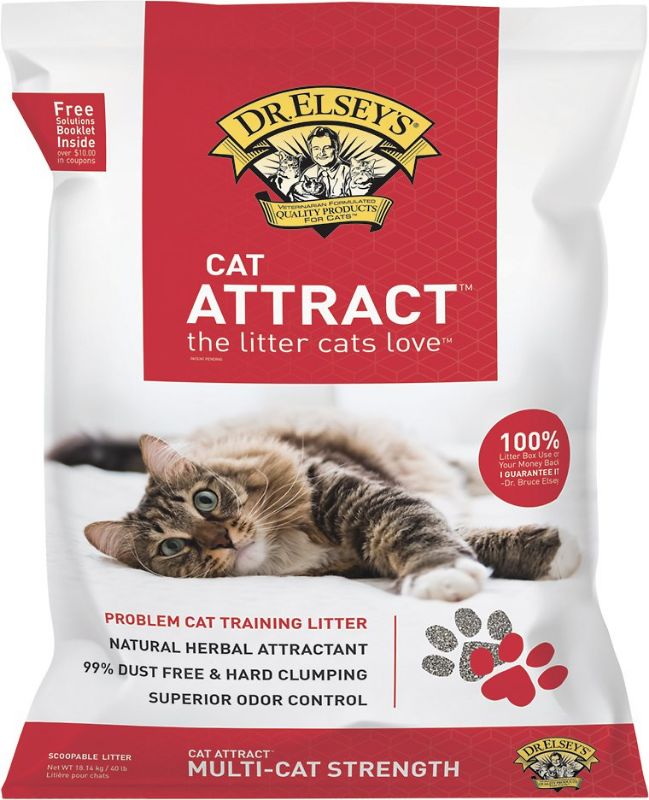 Photo 1 of Dr. Elsey's Precious Cat Attract Unscented Clumping Clay Cat Litter, 40-lb bag
