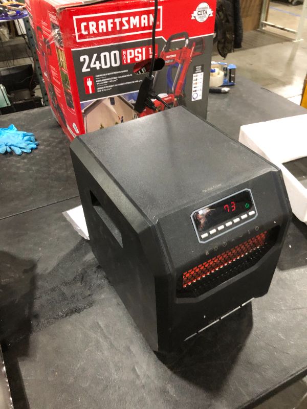 Photo 1 of LifeSmart HT1013 High Power 1,500 Watt 6 Quartz Element Infrared Large Room 3 Mode Programmable Space Heater w/ Remote and Digital Display
