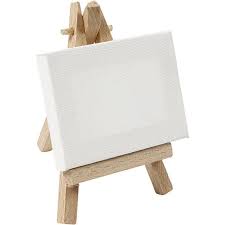 Photo 1 of 4 pc Easel with canvas sets DIY craft
