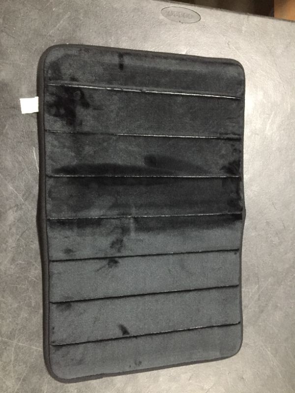 Photo 1 of 24x16 inch Black Bathroom Mat 