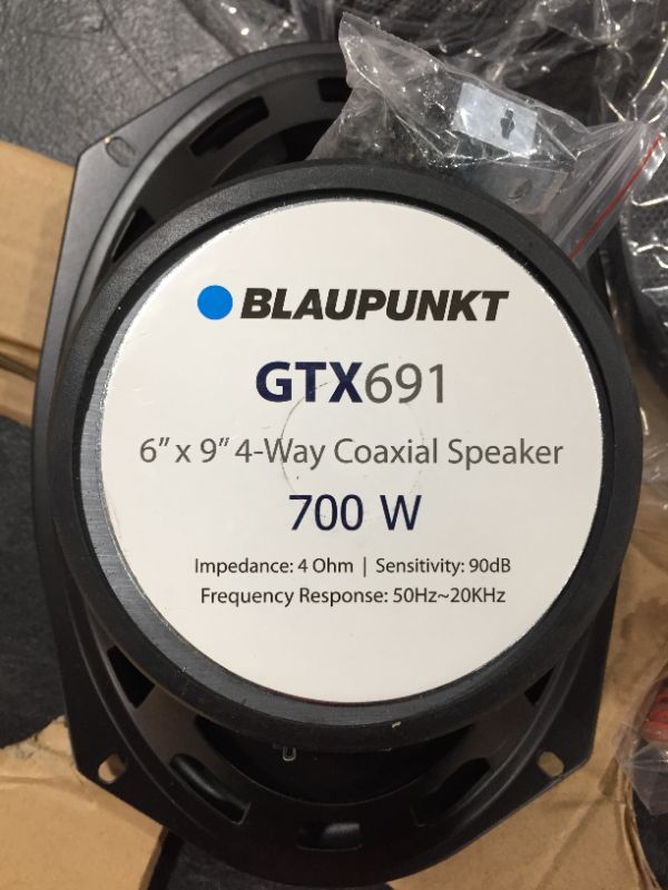 Photo 3 of Blaupunkt GTX691 Car Speaker 6" x 9" 4-Way Coaxial Speaker Pair 700Watts
