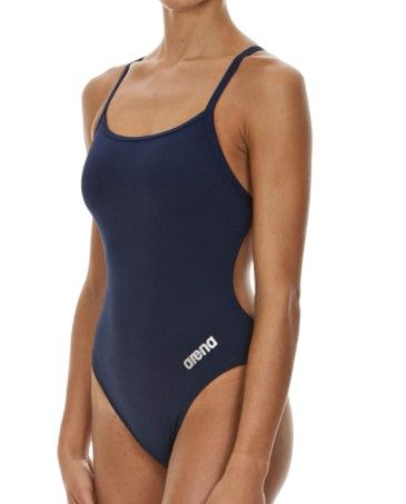 Photo 1 of arena Women's Mast MaxLife Thin Strap Open Racer Back One Piece Swimsuit size 36
