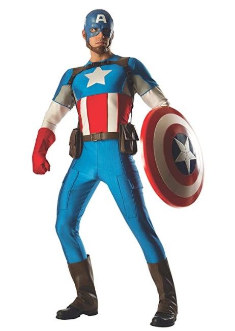 Photo 1 of Rubie's Costume Co Men's Marvel Universe Grand Heritage Captain America Costume SIZE M 
