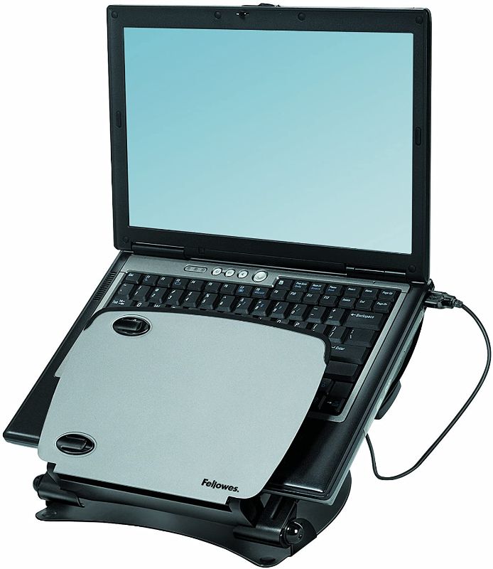 Photo 1 of Fellowes Professional Series Laptop Workstation with USB, Black (8024601)
