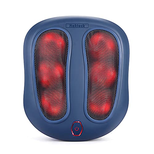 Photo 1 of Nekteck Foot Massager with Heat, Shiatsu Heated Electric Kneading Foot Massager Machine for Plantar Fasciitis, Built-in Infrared Heat Function and Pow
