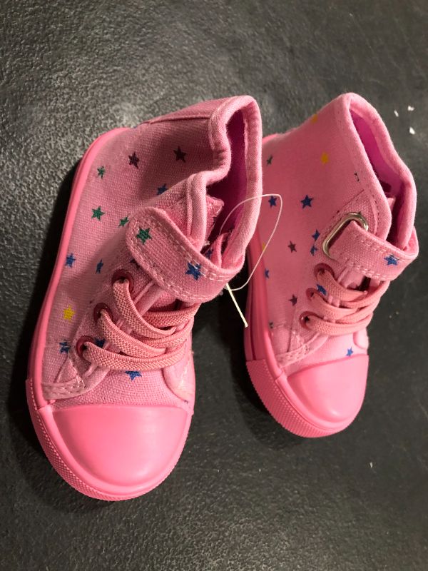 Photo 1 of baby's pink converse shoes size 5