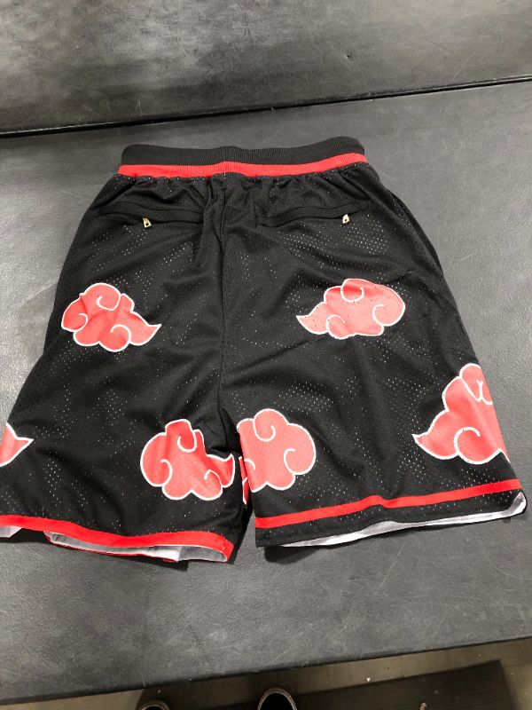 Photo 3 of ETN Cartoon Red Cloud Retro Black Red Men's Shorts size M