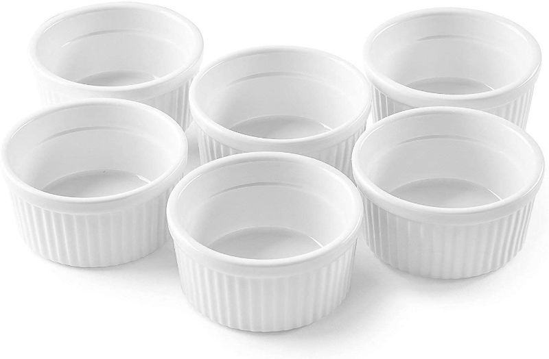 Photo 1 of Bellemain Porcelain Ramekins, set of 6 (White, 10 oz.)
