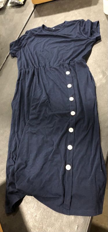 Photo 1 of button blue short sleeve dress size 2XL