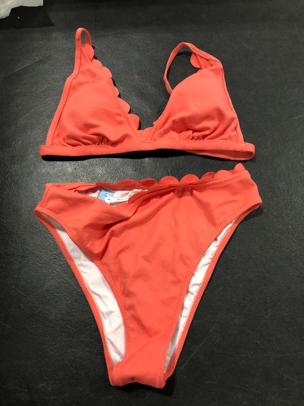 Photo 2 of Cupshe Darling Scalloped Mid Waisted Bikini Medium
