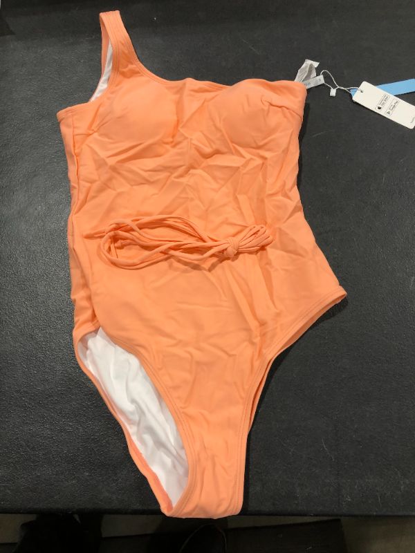 Photo 1 of Cupshe Pink One Shoulder One Piece Swimsuit Medium