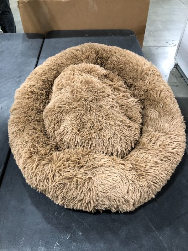 Photo 1 of 30 inch Brown Round Dog Bed 