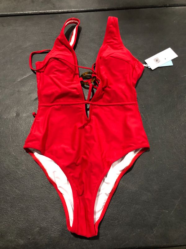 Photo 1 of Cupshe 1 Piece Red Bathing Suit 