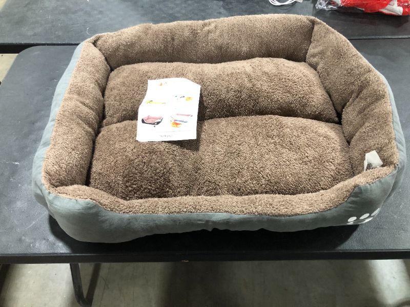 Photo 1 of 30x20 inch Grey and Brown Dog Bed 