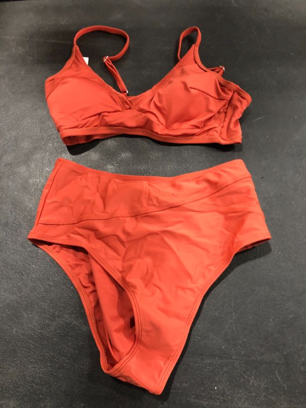 Photo 2 of Cupshe Marsala Twist High Waisted Bikini Medium

