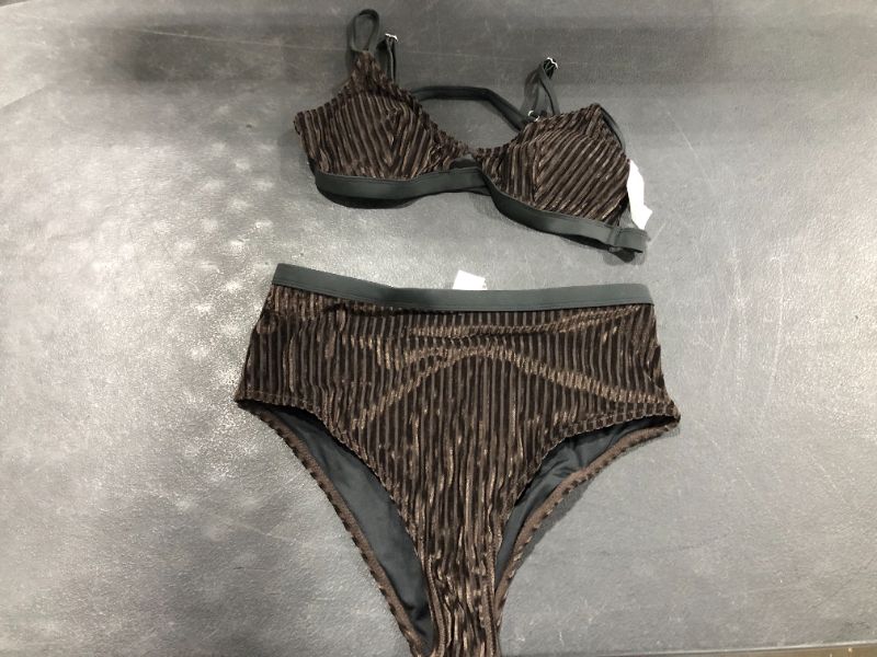 Photo 1 of Cupshe 2 Piece Bikini Set Brown Medium