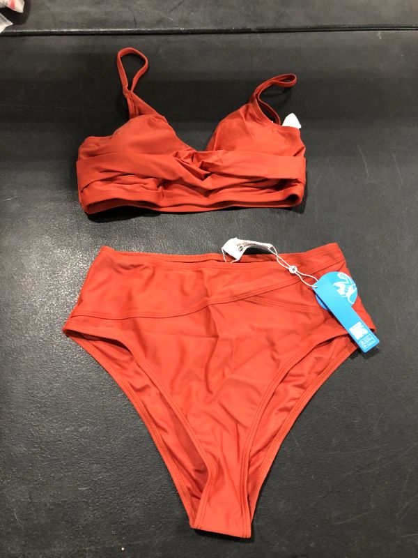 Photo 1 of Cupshe 2 Piece Bikini Orange Medium